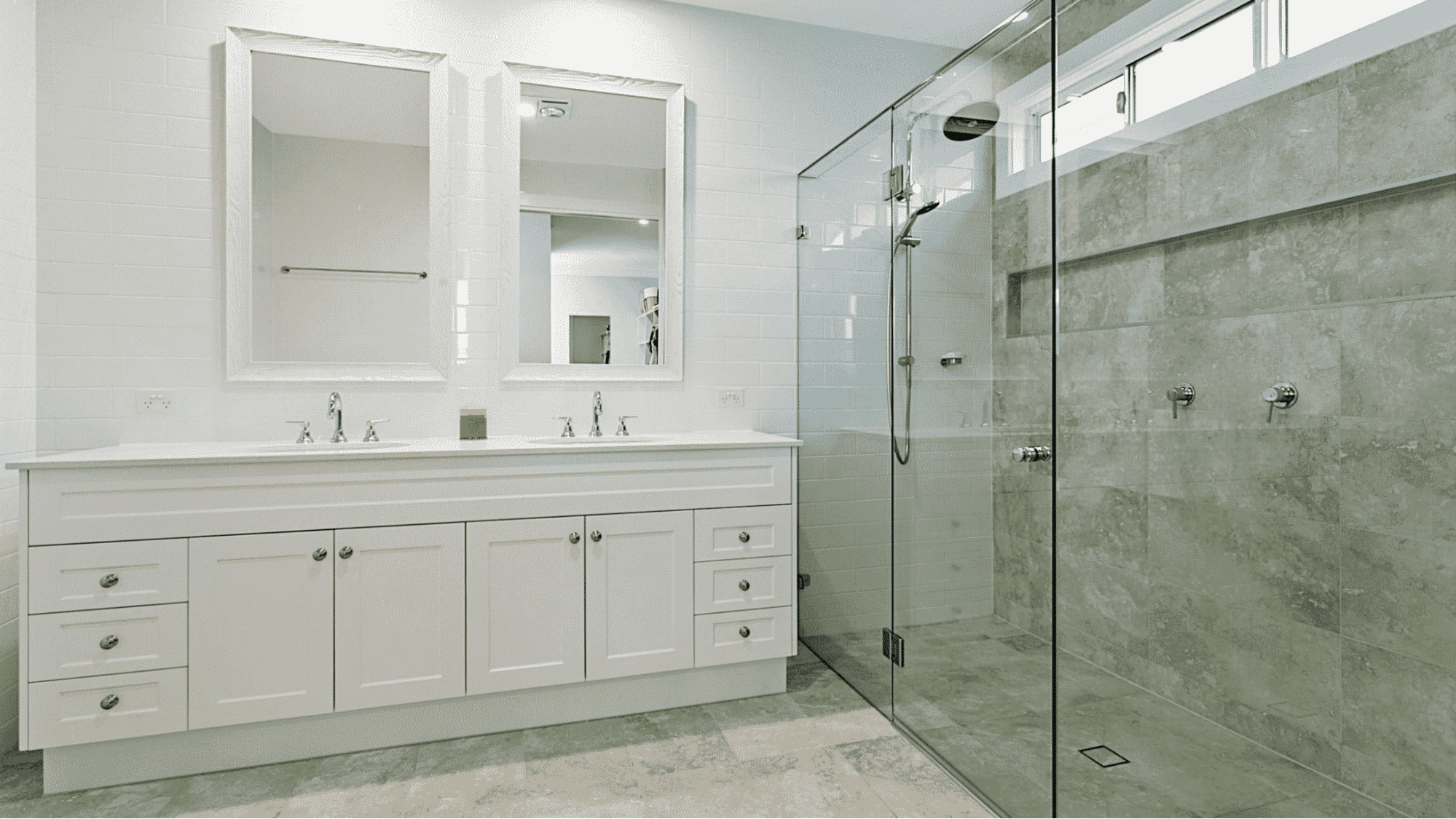 Double Shower Screen