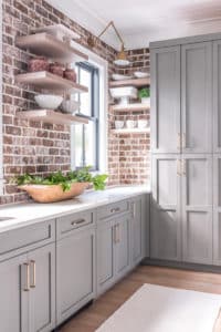 Brown Brick Kitchen