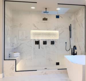 Integrated Shelf Shower Hob