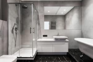 Ultra-Modern Monochrome Shower Hob
