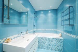 Blue Bathroom Tile Design 10
