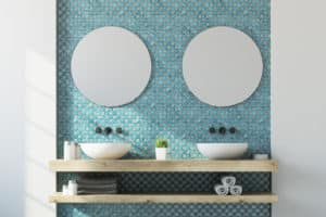 Blue Bathroom Tile Design 2