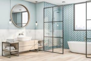 Blue Bathroom Tile Design 5