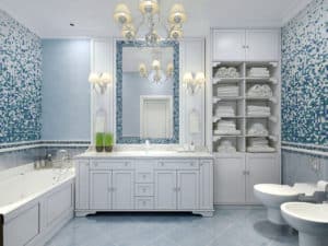 Blue Bathroom Tile Design 8