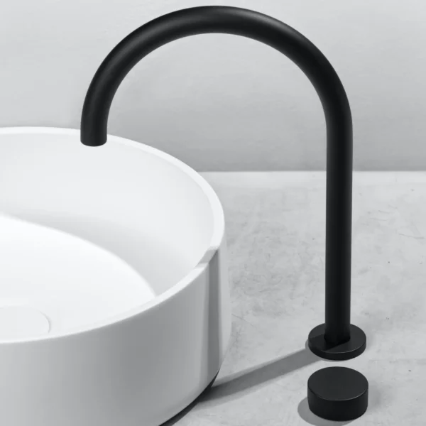 ZERO PROGRESIV SMOOTH HOB BASIN MIXER TALL CURVE - Image 2