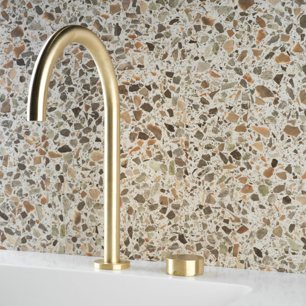 ZERO PROGRESIV SMOOTH HOB BASIN MIXER TALL CURVE - Image 5