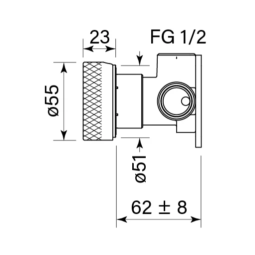 ZERO PROGRESIV KNURL WALL MIXER - Image 2