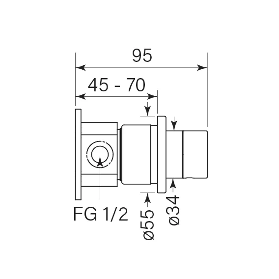 ZERO DIVERTER SWITCH, SMOOTH - Image 3