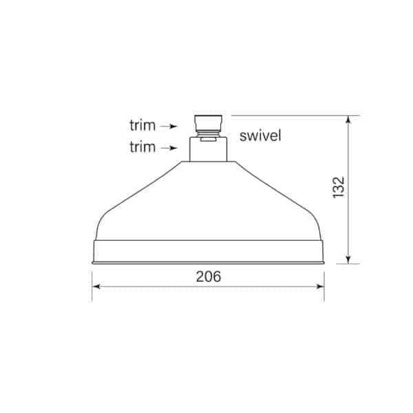 SPARES – CASCADE SHOWER HEAD, 200 - Image 2
