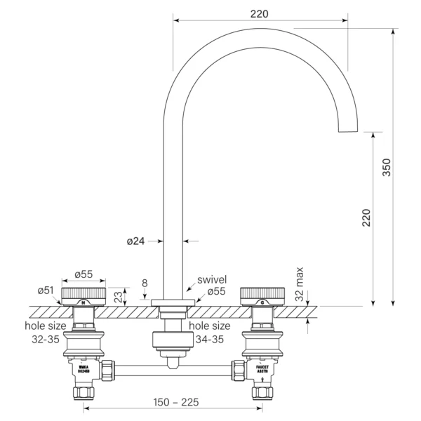 ZERO FLUTED BASIN SET, TALL - Image 3