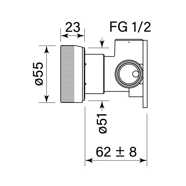 ZERO PROGRESIV FLUTED WALL MIXER - Image 2