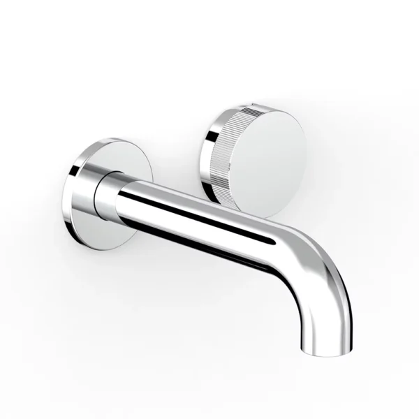 ZERO PROGRESIV FLUTED WALL BASIN MIXER SET, 150