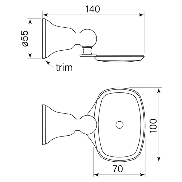 CASCADE SOAP DISH - Image 2