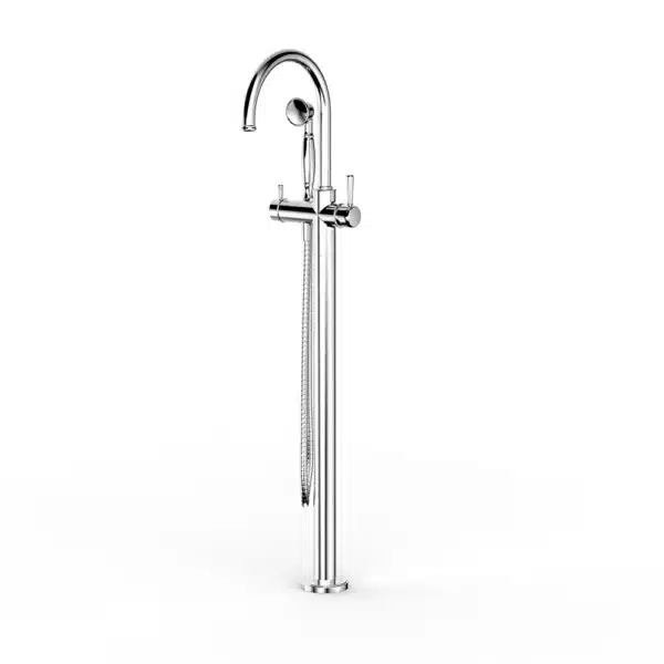 CASCADE FLOOR BATH MIXER W. HANDSHOWER