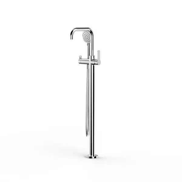 ZEOS FLOOR BATH MIXER W. HANDSHOWER