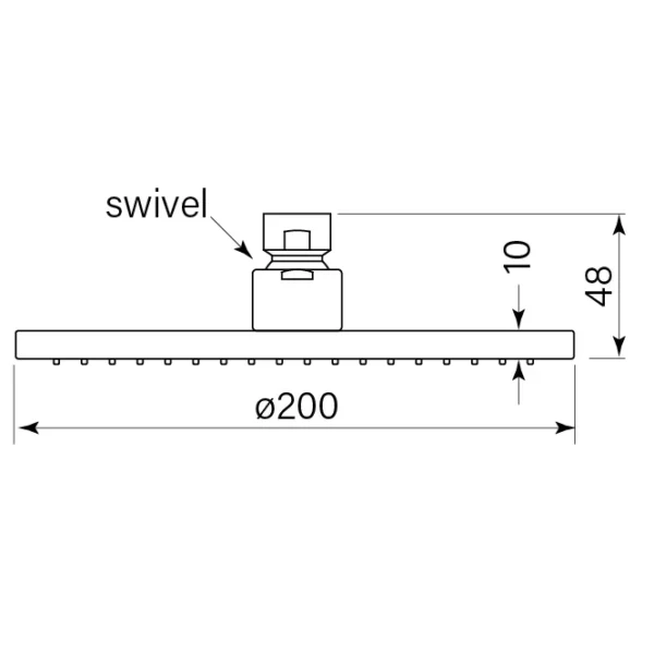 SPARES – PEGASI SHOWER HEAD 200 - Image 2