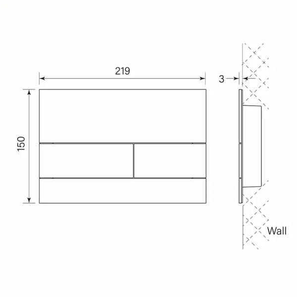 TOILET FLUSH PLATE T SERIES - Image 2