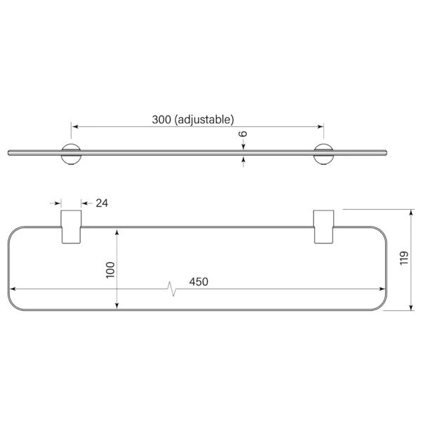 PEGASI NF GLASS SHELF - Image 2