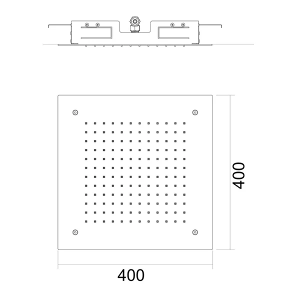 ATICO FLUSH CEILING SHOWER 400 SQUARE - Image 2