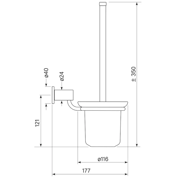PEGASI TOILET BRUSH HOLDER - Image 2