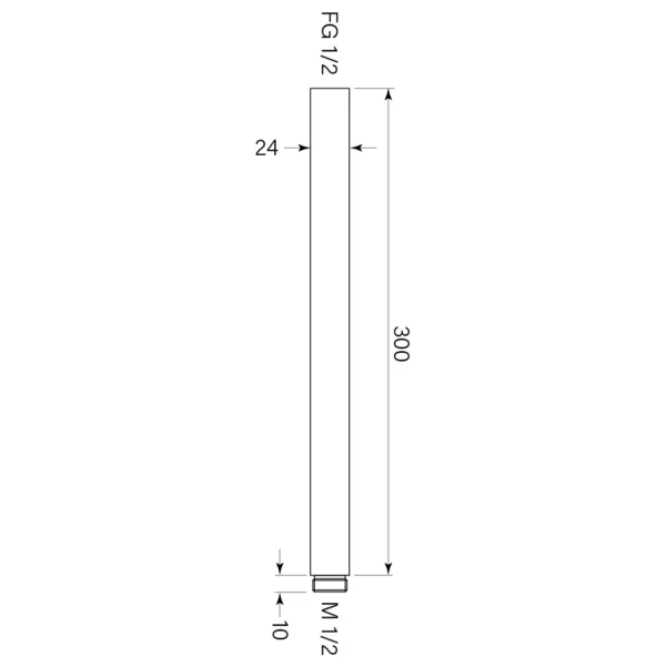 SPARES – SHOWER CEILING DROPPER 300 - Image 2