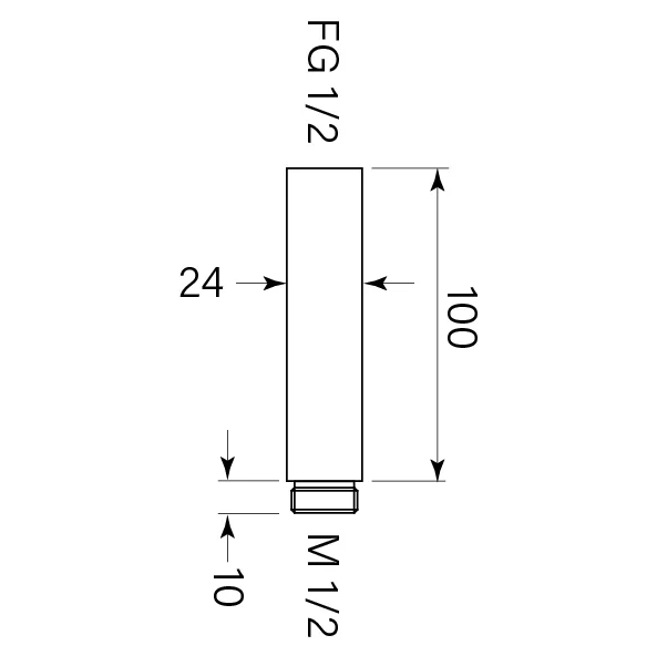SPARES – SHOWER CEILING DROPPER 100 - Image 2
