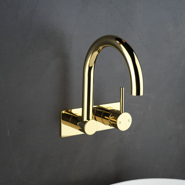 PEGASI M BACK PLATE BATH MIXER SWIVEL 200 - Image 5
