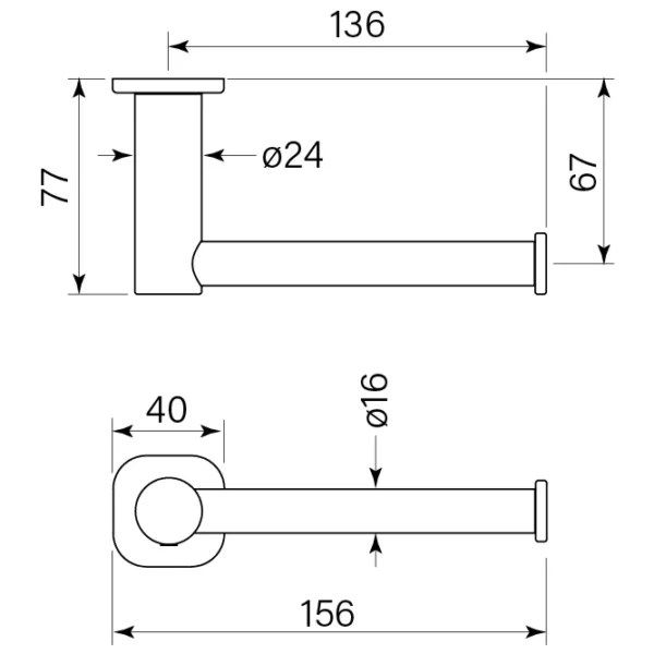 ZEOS TOILET ROLL HOLDER - Image 2