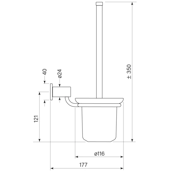 ZEOS TOILET BRUSH HOLDER - Image 2