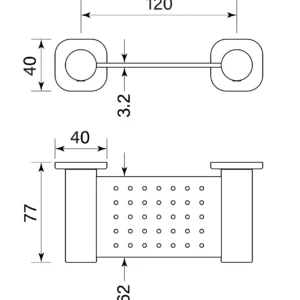 ZEOS SOAP DISH, METAL - Image 2