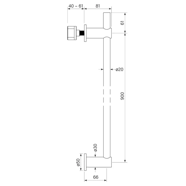 PEGASI VERTICAL HEATED TOWEL RAIL - Image 3