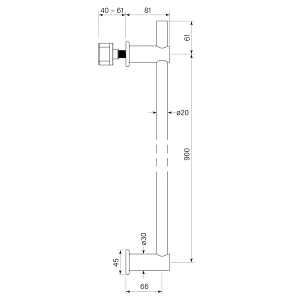 ZEOS VERTICAL HEATED TOWEL RAIL - Image 2