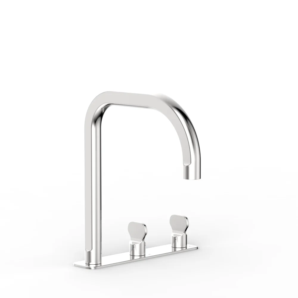 Figura Key Deck Mount Basin Tap Set - Image 3