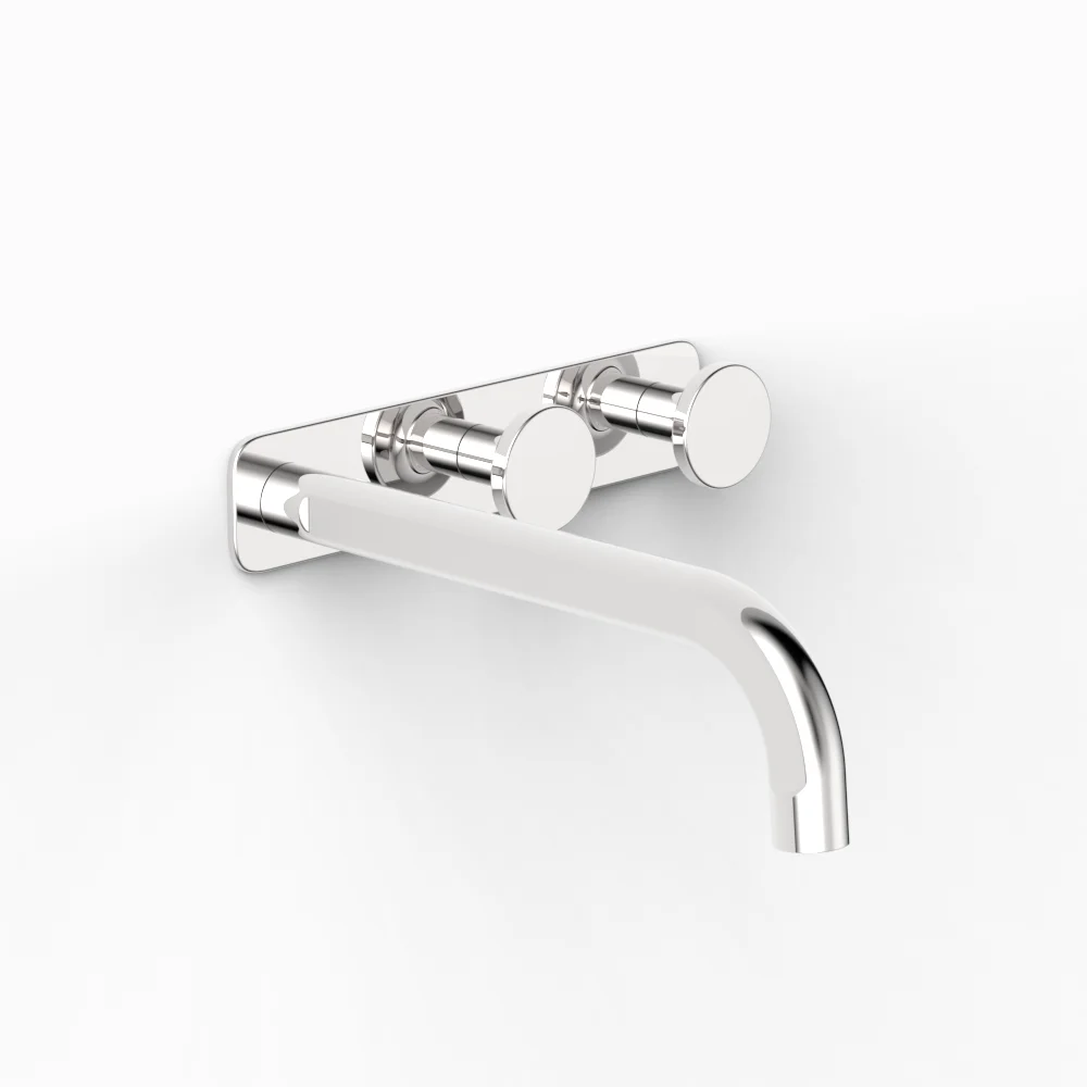 Fkit Figura Disc Wall Basin Tap set, 200 - Image 4