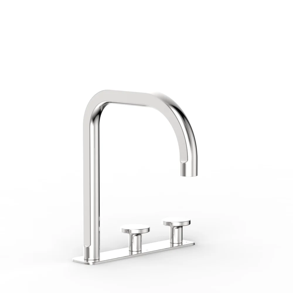 Figura Form Deck Mount Basin Tap Set - Image 3