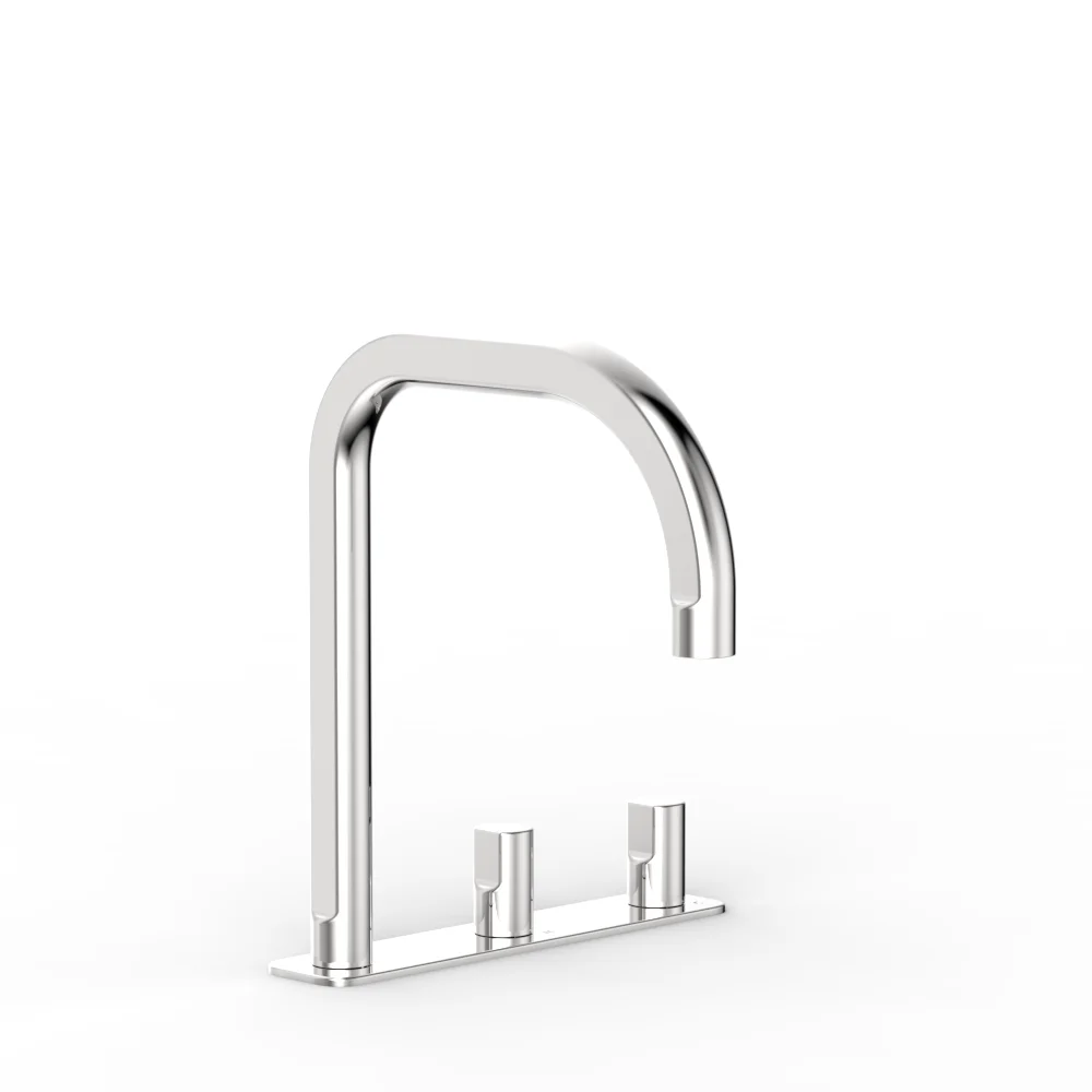 Figura Form Deck Mount Basin Tap Set - Image 4