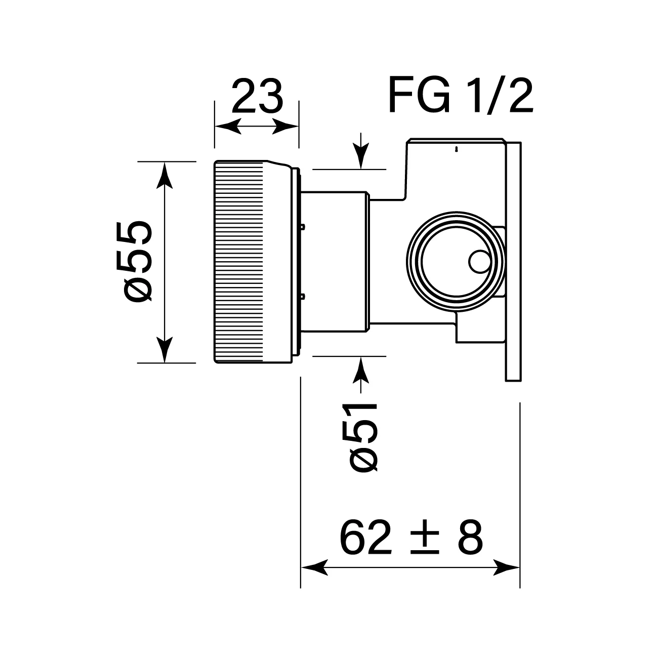 Zero Fkit Prog. Fluted Wall mixer - Image 2
