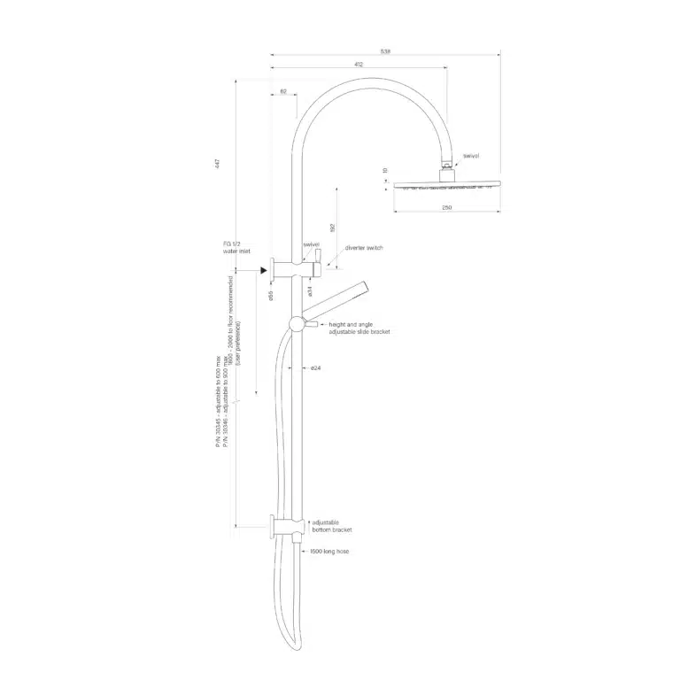 Bremont Dual Shower 900 Crv Micro 250 - Image 2